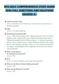 BYU GOLF COMPREHENSIVE STUDY GUIDE&NewLine;2026 FULL QUESTIONS AND SOLUTIONS&NewLine;GRADED A&plus;