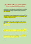 UHC Certification Fast Track Exam Questions and Correct &NewLine;Answers &vert;2026&sol;2027 Updated &vert;Guaranteed Pass&period; 
