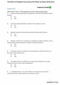 Test Bank - for Managerial Accounting&comma; 5th Edition by Stacey Whitecotton&comma; All Chapters 1-13 &vert;Complete Guide A&plus;