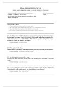 AANP AGNP CERTIFICATION EXAM 2026 COMPLETE EXAM QUESTIONS AND ANSWERS 100&percnt; VERIFIED A&plus; GRADE ASSURED&excl;&excl;&excl;&excl;&excl;&excl; NEW LATEST UPDATE&excl;&excl;&excl;&excl;&excl;