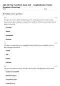 AgEC 340 Final Exam Study Guide 2026 &vert; Complete Review&comma; Practice Questions & Exam Prep