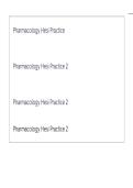 Pharmacology Hesi Practice EXAM QUESTION S AND CORRECT ASNSWERS&period;pdf