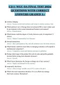 C211 WGU OA FINAL TEST 2026&NewLine;QUESTIONS WITH CORRECT&NewLine;ANSWERS GRADED A&plus;