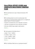 C214 FINAL STUDY GUIDE 2026 &NewLine;COMPLETE SOLUTIONS VERIFIED &NewLine;PASS