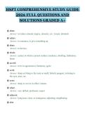 HSPT COMPREHENSIVE STUDY GUIDE&NewLine;2026 FULL QUESTIONS AND&NewLine;SOLUTIONS GRADED A&plus;&NewLine;