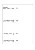 3280 Pathophysiology -2 Exam QUESTION S AND CORRECT ASNSWERS&period;pdf