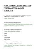 C400 EXAMINATION STUDY SHEET 2026 &NewLine;VERIFIED QUESTION&ndash;ANSWER &NewLine;COLLECTION