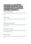 C400 EXAM 134 QUESTIONS &NewLine;ANSWERS 2026 STUDY GUIDE &NewLine;COMPREHENSIVE QUESTIONS &NewLine;ANSWERS VERIFIED A&plus; 