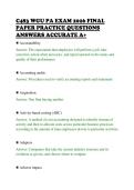 C483 WGU PA EXAM 2026 FINAL &NewLine;PAPER PRACTICE QUESTIONS &NewLine;ANSWERS ACCURATE A&plus; 