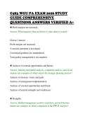 C483 WGU PA EXAM 2026 STUDY &NewLine;GUIDE COMPREHENSIVE &NewLine;QUESTIONS ANSWERS VERIFIED A&plus; 