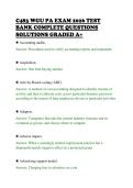 C483 WGU PA EXAM 2026 TEST &NewLine;BANK COMPLETE QUESTIONS &NewLine;SOLUTIONS GRADED A&plus;