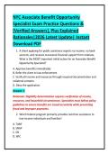 NYC Associate Benefit Opportunity&NewLine;Specialist Exam Practice Questions &&NewLine;&lbrack;Verified Answers&rsqb;&comma; Plus Explained&NewLine;Rationales&vert;2026 Latest Update&vert; Instant&NewLine;Download PDF&NewLine;