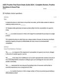 AGEC Practice Final Exam Study Guide 2026 &vert; Complete Review&comma; Practice Questions & Exam Prep