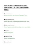 HUBS 191 FINAL COMPREHENSIVE STUDY&NewLine;SHEET 2026 SOLVED QUESTIONS PREMIUM&NewLine;BUNDLE