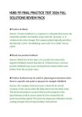 HUBS 191 FINAL PRACTICE TEST 2026 FULL&NewLine;SOLUTIONS REVIEW PACK