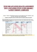 NURS 5220 ADVANCED HEALTH ASSESSMENT TEST 1 EXPANDED STUDY GUIDE 20262027-LATEST VERSION &vert;COMPLETE