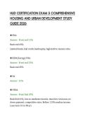 HUD CERTIFICATION EXAM 5 COMPREHENSIVE&NewLine;HOUSING AND URBAN DEVELOPMENT STUDY&NewLine;GUIDE 2026&NewLine;