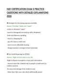 HUD CERTIFICATION EXAM 5 PRACTICE&NewLine;QUESTIONS WITH DETAILED EXPLANATIONS&NewLine;2026&NewLine;