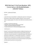 HESI Med Surg V1 Exit Exam Questions &vert; 100&percnt; Correct Answers with Detailed Rationales &lpar;2026&sol;2027 Edition&rpar;