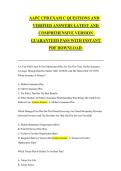 AAPC CPB Exam C&comma; Certified Professional Biller Certification Review&comma; Comprehensive Practice Questions and Verified Answers