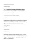 NRNP 6645 Psychotherapy Multiple Modalities Final Exam Questions &vert; 100&percnt; Correct Answers with Detailed Rationales &lpar;2026&sol;2027&rpar;