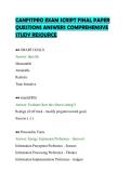 CANFITPRO EXAM SCRIPT FINAL PAPER&NewLine;QUESTIONS ANSWERS COMPREHENSIVE&NewLine;STUDY RESOURCE