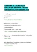 CANFITPRO FIS CERTIFICATION&NewLine;EVALUATION QUESTIONS ANSWERS&NewLine;COMPLETE SOLUTION VERIFIED PASS