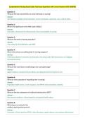 Comprehensive Nursing Study Guide&colon; final exam Questions with Correct Answers 100&percnt; VERIFIED