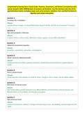 Comprehensive Nursing Exam 4 Study Guide&colon; Anatomy&comma; Assessment&comma; and Patient Care Questionswith&NewLine;Correct Answers 100&percnt; VERIFIED 