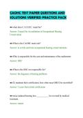 CAOHC TEST PAPER QUESTIONS AND&NewLine;SOLUTIONS VERIFIED PRACTICE PACK