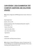 CAPA REVIEW 1 2026 EXAMINATION TEST&NewLine;COMPLETE QUESTIONS AND SOLUTIONS&NewLine;UPDATED