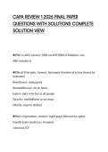 CAPA REVIEW 1 2026 FINAL PAPER&NewLine;QUESTIONS WITH SOLUTIONS COMPLETE&NewLine;SOLUTION VIEW
