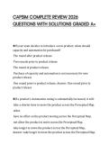CAPSIM COMPLETE REVIEW 2026&NewLine;QUESTIONS WITH SOLUTIONS GRADED A&plus;