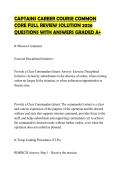 CAPTAINS CAREER COURSE COMMON&NewLine;CORE FULL REVIEW SOLUTION 2026&NewLine;QUESTIONS WITH ANSWERS GRADED A&plus;