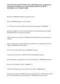 FITZ EXIT EXAM QUESTIONS AND ANSWERS EXAM&comma; comprehensive questions and verified answers &vert;&vert; QUESTIONS WITH ACCURATE ANSWERS &vert; GET IT RIGHT &vert;2026&excl;&NewLine;
