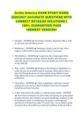 Scribe America EXAM STUDY GUIDE &NewLine;2026&sol;2027 ACCURATE QUESTIONS WITH &NewLine;CORRECT DETAILED SOLUTIONS &vert;&vert; &NewLine;100&percnt; GUARANTEED PASS &NewLine;<NEWEST VERSION> 