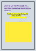 Test Bank for Gerontologic Nursing 6th Edition by Meiner Complete Chapters 1&ndash;29 Practice Questions and Answers Study Guide