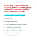 NR 668 Week 1 Latest Verified And Frequently tested exam With Expected real Questions With Well Elaborated Correct Answers GRADED A&plus;&period;
