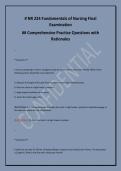 &num; NR 224 Fundamentals of Nursing Final &NewLine;Examination&NewLine;&num;&num; Comprehensive Practice Questions with &NewLine;Rationales