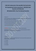 &num; NR 224 Fundamentals of Nursing Skills Final Examination&NewLine;&num;&num; Comprehensive Practice Assessment &vert; 100 NCLEX-Style &NewLine;Questions with Rationales&NewLine;&num;&num;&num; Updated 2026 &vert; Pass First Attempt Guarantee