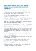 PADI OPEN WATER DIVER SECTION 4 QUESTIONS AND CORRECT VERIFIED ANSWERS