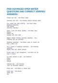PADI ADVANCED OPEN WATER QUESTIONS AND CORRECT VERIFIED ANSWERS