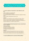 California Funeral Director Exam Prep Latest Test Bank with 300 Key Concepts Questions and Correct Answers with Rationales Review&sol; CA Funeral Director Exam 2026-2027 