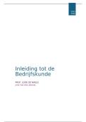 Samenvatting Inleiding tot de Bedrijfskunde &vert; Organisatie & Management &vert; UA &vert; 2025&sol;26