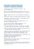PADI QUIZ 3A QUESTIONS AND CORRECT VERIFIED ANSWERS