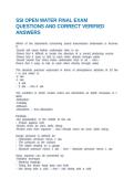 SDI OPEN WATER SCUBA DIVER EXAM QUESTIONS AND CORRECT VERIFIED ANSWERS