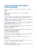 CFTMCC QUESTIONS AND CORRECT VERIFIED ANSWERS