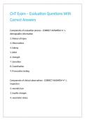 CHT Exam &ndash; Evaluation Questions With Correct Answers&period;
