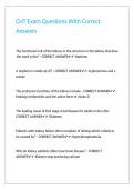 CHT Exam Questions With Correct Answers&period;