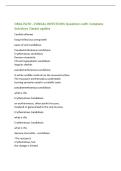 ORAL PATH - FUNGAL INFECTIONS Questions with Complete&NewLine;Solutions &vert;latest update&NewLine;Candida albicans&NewLine;fungal infectious overgrowth&NewLine;types of oral candidiasis&NewLine;Pseudomembranous candidiasis&NewLine;Erythematous candidiasis&NewLine;Denture stomatitis&NewLine;Chronic hyperplastic ca